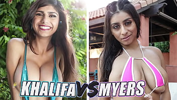 BANGBROS - Battle Of The GOATs: Mia Khalifa vs Violet Myers (secondo round)