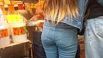 Ass girl the jeans
