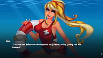 船外の女の子[変態かわいいゲーム] Ep.1ビーチでセクシーな人魚とライフガードの女の子