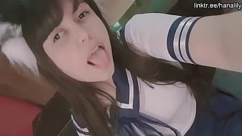 Cute cosplayer masturbating - Hana Lily 5 min
