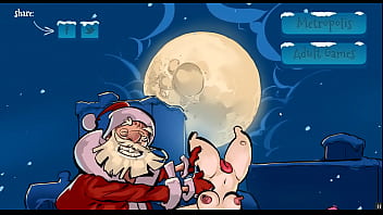 メトロポリスのクリスマスイブ[XmasHentai PornPlay]サンタは、ディルドのおもちゃを配達しているときに立ち往生しました