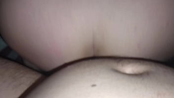 My fat lover fuck me in the ass