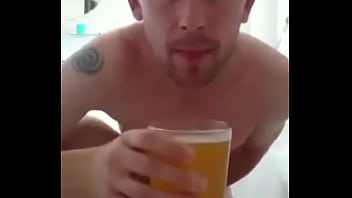 UK fag Mark piss play and drinking