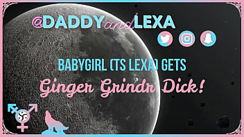 MtF Trans Babygirl (TS Lexa) obtient une bite anonyme au gingembre Grindr