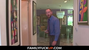 FamilyFuckUp.com - Lovely Girl Went To Pee and Found her Jerking Off with her Phone, Giselle Leon