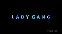 (No piss version) Lady Gang "horny waitress" vs 3 big cocks 0%pussy, DAP, bbc interracial, balls deep anal, spit, swallow PAF022