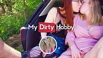 My Dirty Hobby - (Mia Adler) Son amie se regardait se masturber quand une paire de bites apparaît