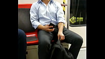 cute guy bulge subway