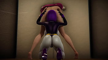 Raven e StarFire Lesbian RelationShip Wet Bathroom [Video completo]