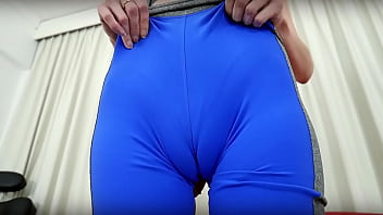 BEST THIGH GAP CAMELTOE and Perfect Ass Skinny Babe in Tight Leggings