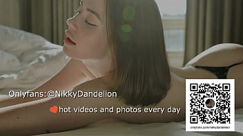 Sexy girl Nikky so insatiably and slobbery sucked a big cock and left red lipstick on it 4K 60FPS