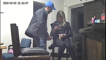 Spycam : Hot blond stepsister caught with my husband
