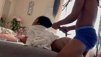 PULL HER HAIR WHILE YOU FUCK ME DADDY!