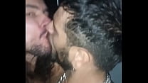 Soccer player is fucked by long haired guy at a dirty cruising bar