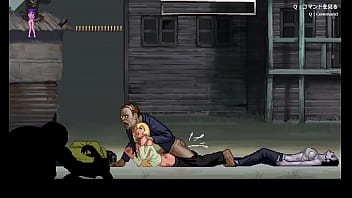 Ragazza bionda scopa con zombi e grossi cazzi con un sacco di sperma (parassita in città) Hentai Gameplay # 1