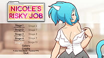 Nicole Risky Job [Hentai game PornPlay ] Ep.4 a camgirl se masturbou enquanto olhava seus seios expostos