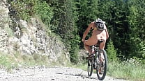 naked mountain bike with very hard nipple clamps