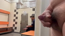 Dick flashing in a hong kong public shower