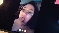 Spanish mature milf sticking her tongue out on webcam so that they cum on her face. Leyva Hot ctdx