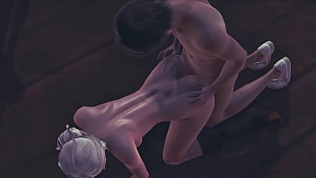 Ciri dal witcher alias Ciri of Vengerberg 3d animation sfm - scopata hard a pecorina anale e sborrata fuori dal suo corpo bianco