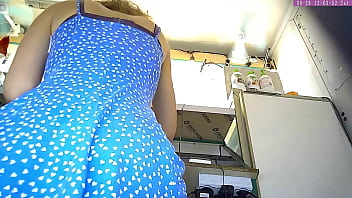 Sexy blonde girl voyer camera upskirt at work part 8