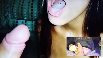 Blowjob until cum in the mouth