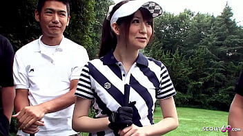 Teacher and other Guys talk Japanese Teen to Blowbang at Golf Lesson 24 min