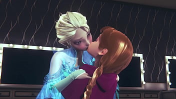 Futa Elsa fingert und fickt Anna | Gefrorene Parodie