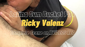 Latina Cum Bucket Creampied POV - Gran culo y coño apretado - Ricky Valenz
