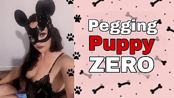 Femdom Pegging Puppy Zero BDSM Bondage Strap On FLR Male Training Zero Miss Raven Dominatrix Umiliazione