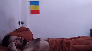 Waking up my hairy male with a nice blowjob, taking advantage of his morning boner.