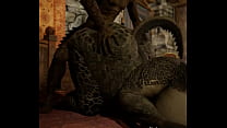 Mama Argonian loves Doggystyle