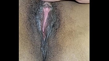 Showing her cunt vagina and clit for you