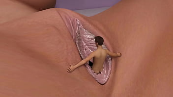 3D VR animation hentai video game  Virt a Mate anime cartoon. Collection of giantesses and reduced men. Penetration into the uterus and nipple.