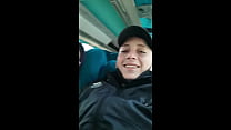 Katty Blake gives a slimy blowjob and gets fucked on the Copetran bus heading to the Peñon de Guatape
