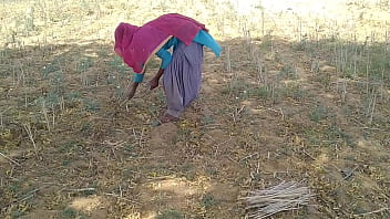 Индийский бойфренд дези трахает ее во время работы в поле
