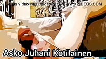 Asko Juhani Kotilainen enjoy with his favorite dildo.