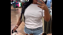 Showing in the clothing store