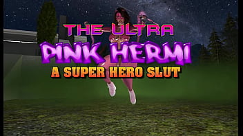 The Ultra Pink Hermi (тизерная версия), ультра-супергеройская шлюшка