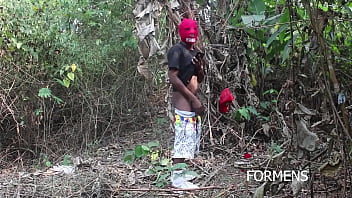 POV Satirical fuck with a stranger in the bush outdoors with a big long straight dick for the first gay experience fall in love with my muscular body FORMENS