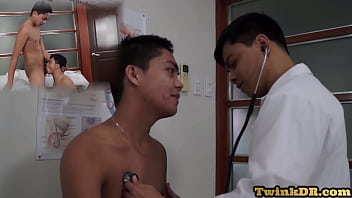 Asian twink anally examined in infirmary by specialist