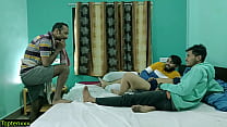Três namorado traindo namorada juntos! sexo a quatro em hindi
