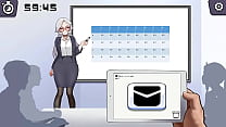謎のメールで講義する女性の新作エロゲーム動画