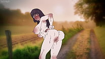 O pau levantou quando estava desenhando o Chefe do Shikki Club! Não brinque comigo, senhorita Nagatoro - anime Hentai (filme pornô 2D)