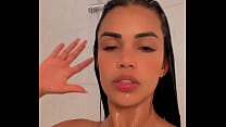 Hot girl taking a shower