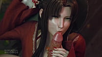 Final Fantasy 7 REMAKE Aerith mãe garganta fodida