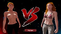 Ginny contro Chelci (combattente nudo 3D)