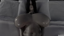 Садако с огромной грудью на Хэллоуин