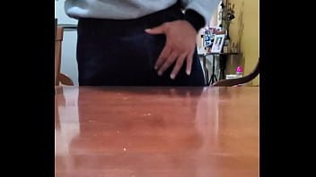 I cum on the table