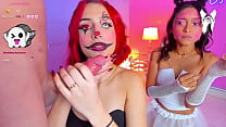 Red-haired girl proves that she is the best at doing deep blowjobs